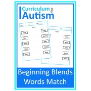 Beginning Blends Word Match Phonics Worksheets